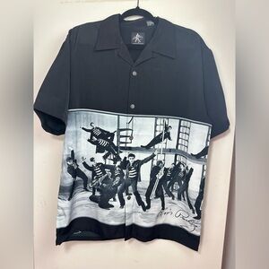 Dragon Fly Clothing Vintage? Elvis Presley Jailhouse Rock ButtonDown Shirt NWT M